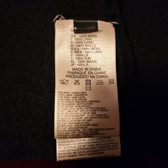 Diesel black 100% wool coat Women's Size S - Picture 6 of 13